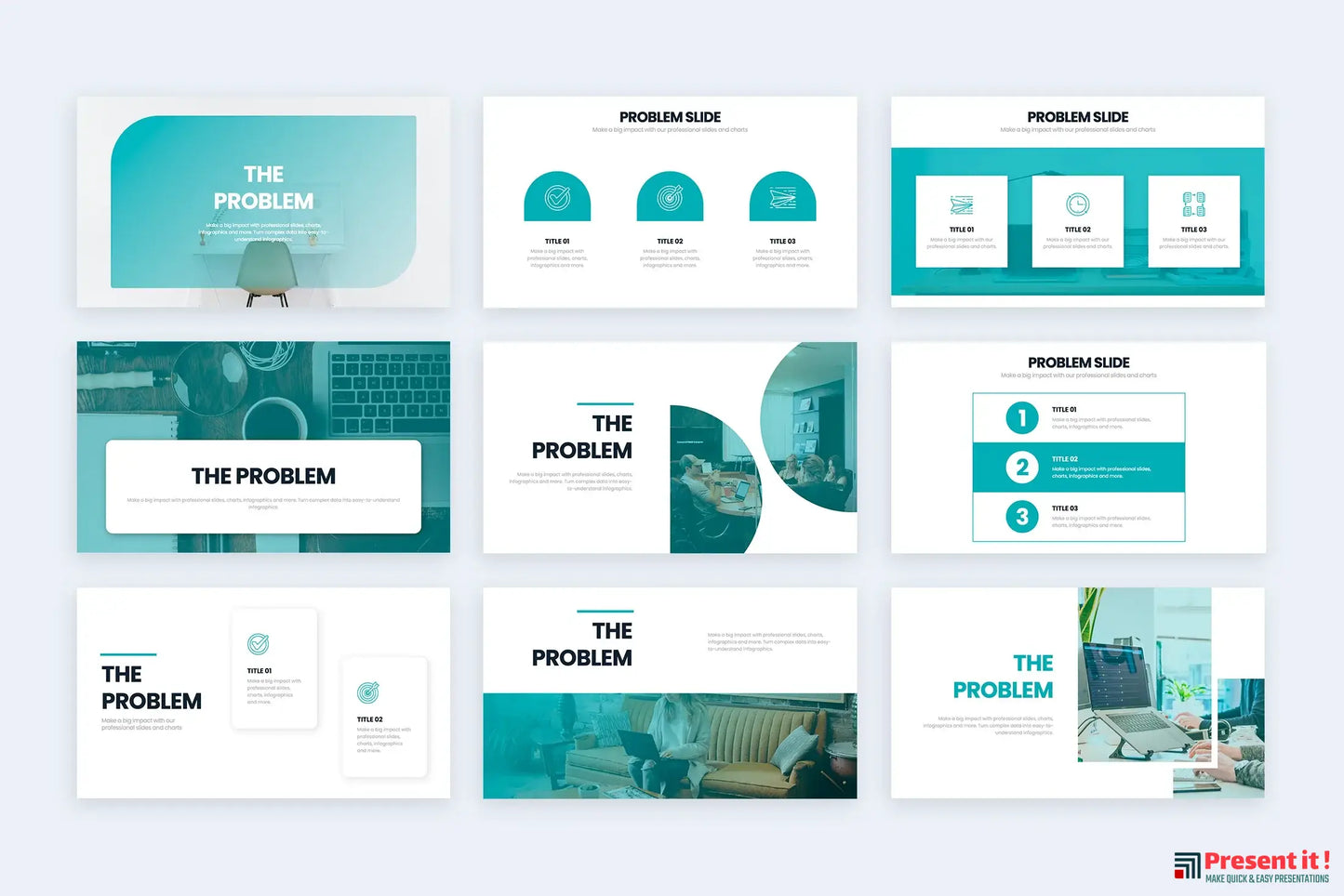 Problem Slides for PowerPoint, Keynote and Google Slides