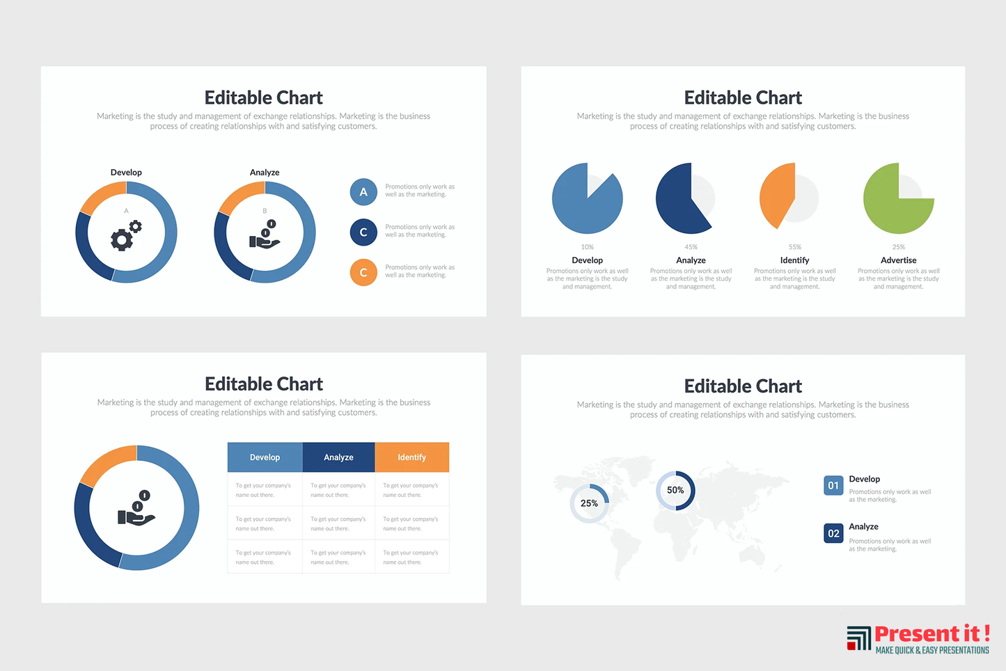 Pie Charts Infographics
