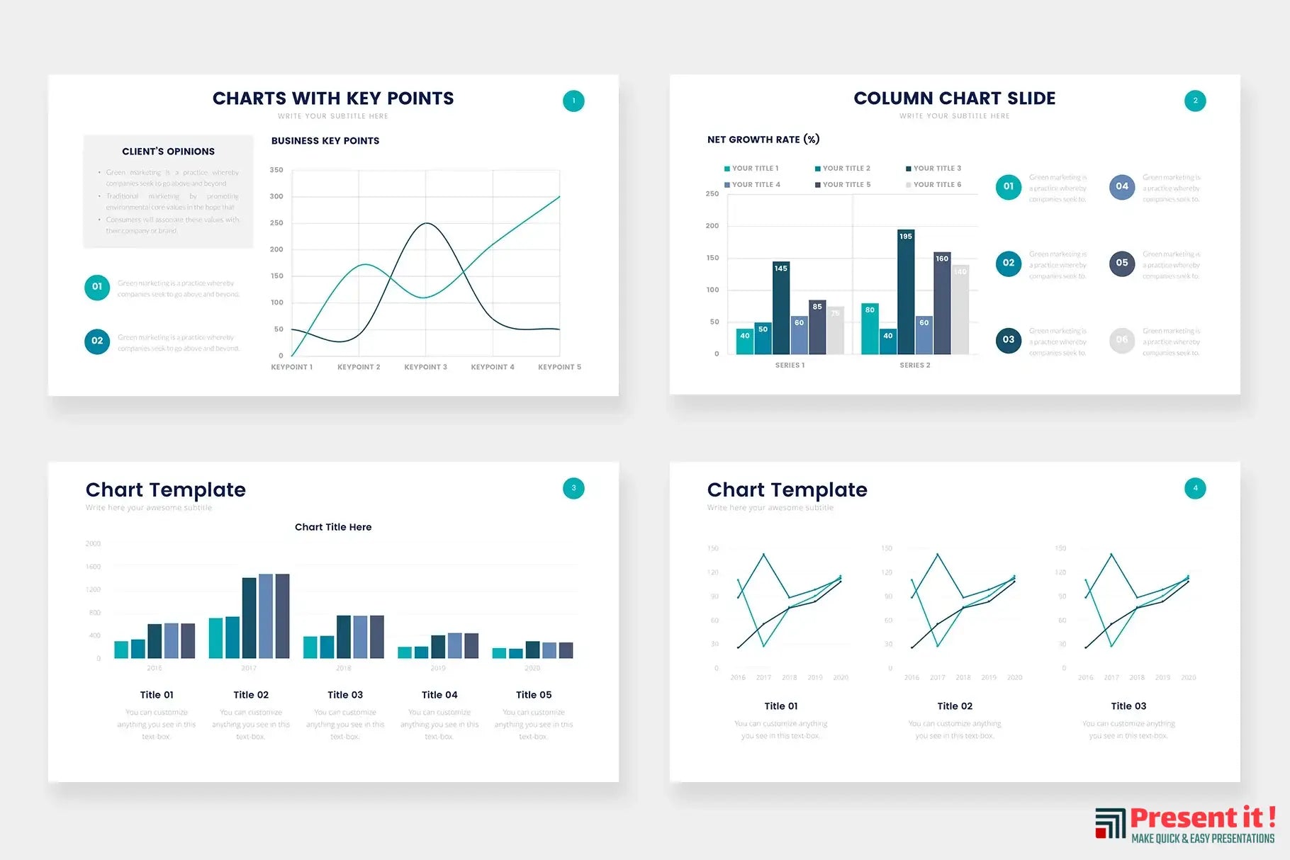 Chart Infographics Premium Templates For $4.99 – Presentit.io
