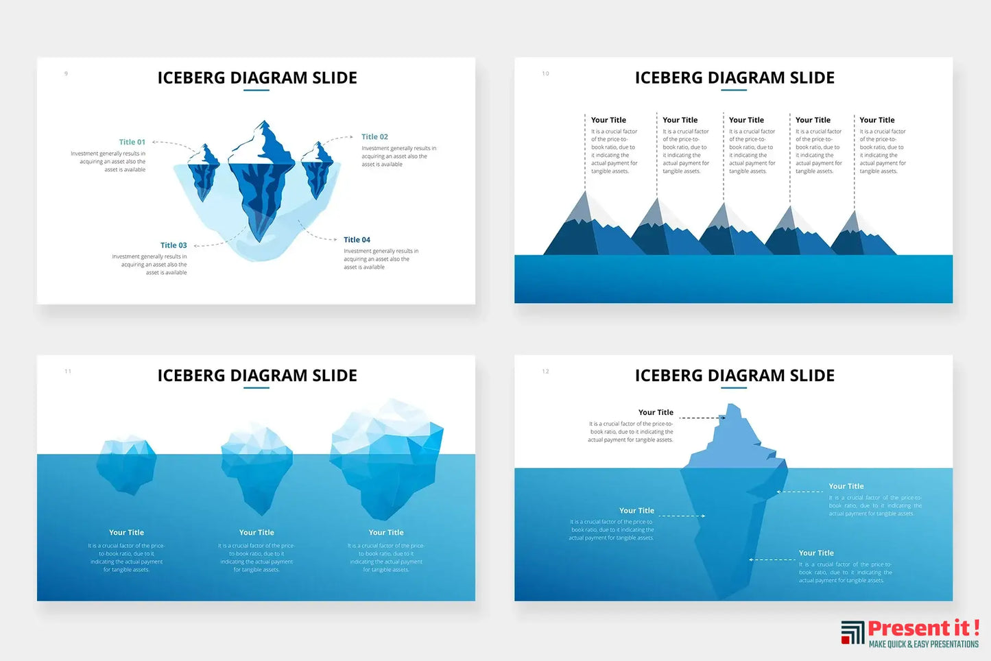 Iceberg Diagram Infographics