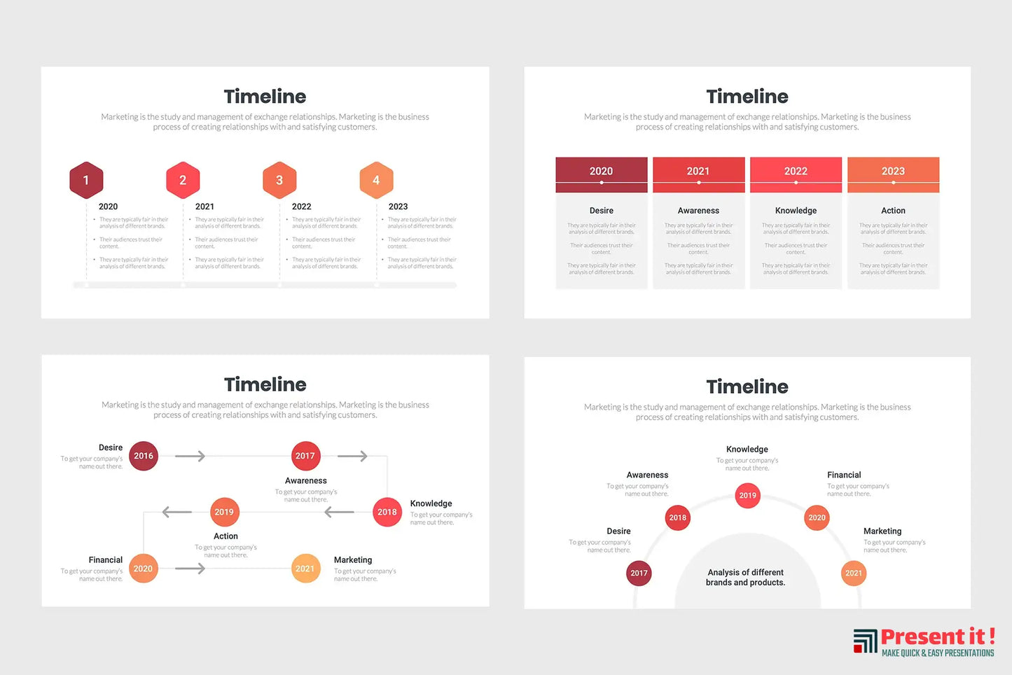 Timeline Infographics Template