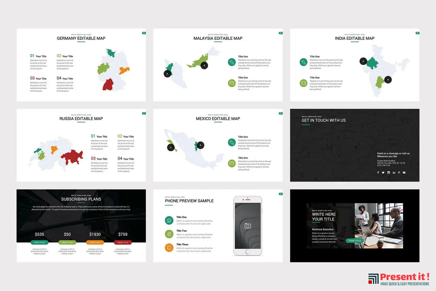 Highland Marketing Pitch Deck Keynote Template