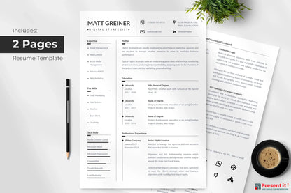 Matt Resume + Cover Letter Template