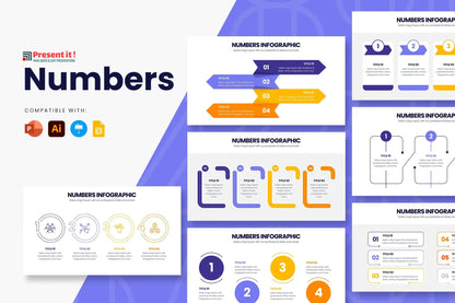 Number Inforgraphic Examples Number Infographic Premium Template For $4.99 – Presentit.io
