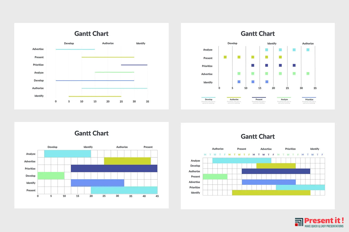 Gantt Chart Infographics