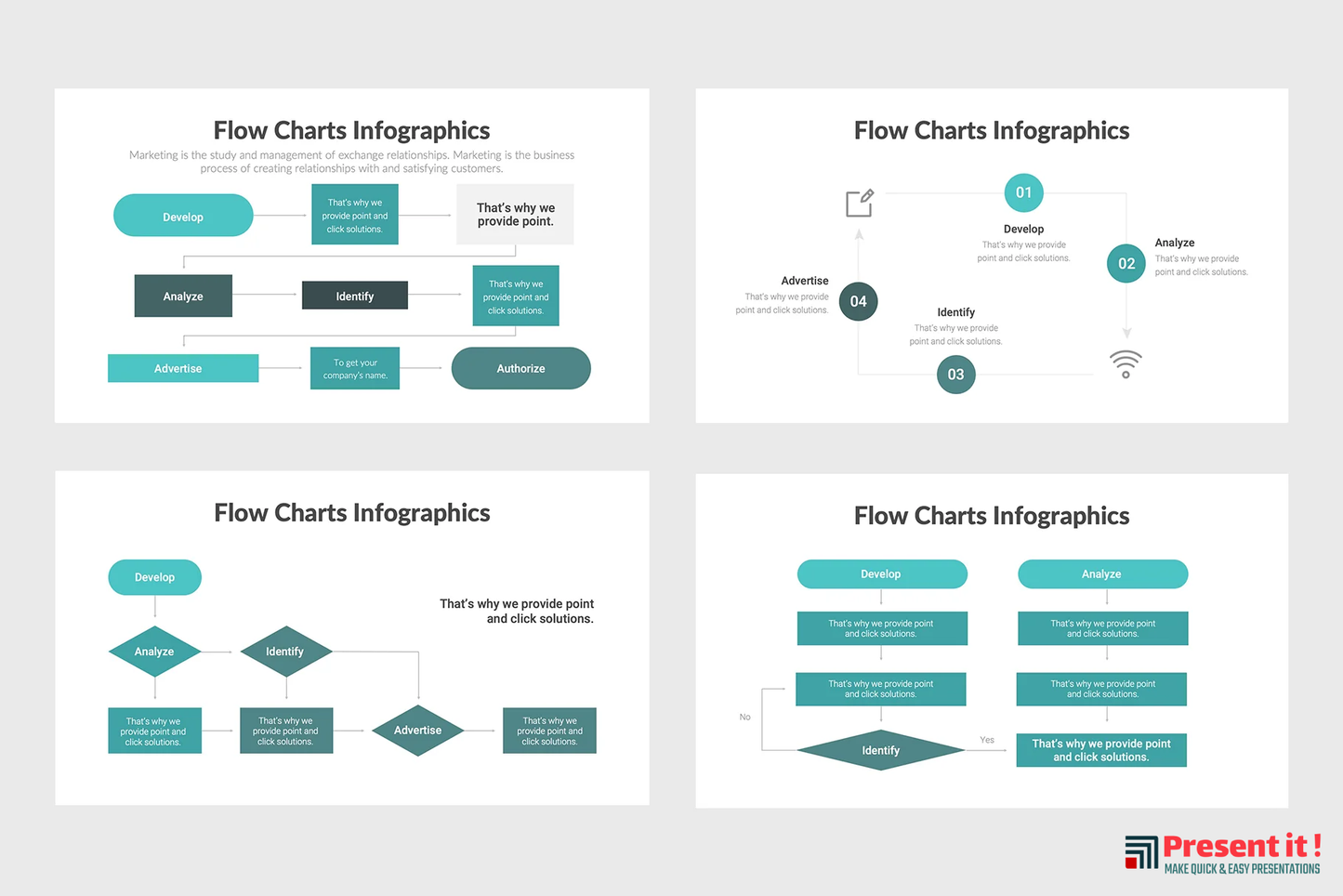Flow Charts Infographics