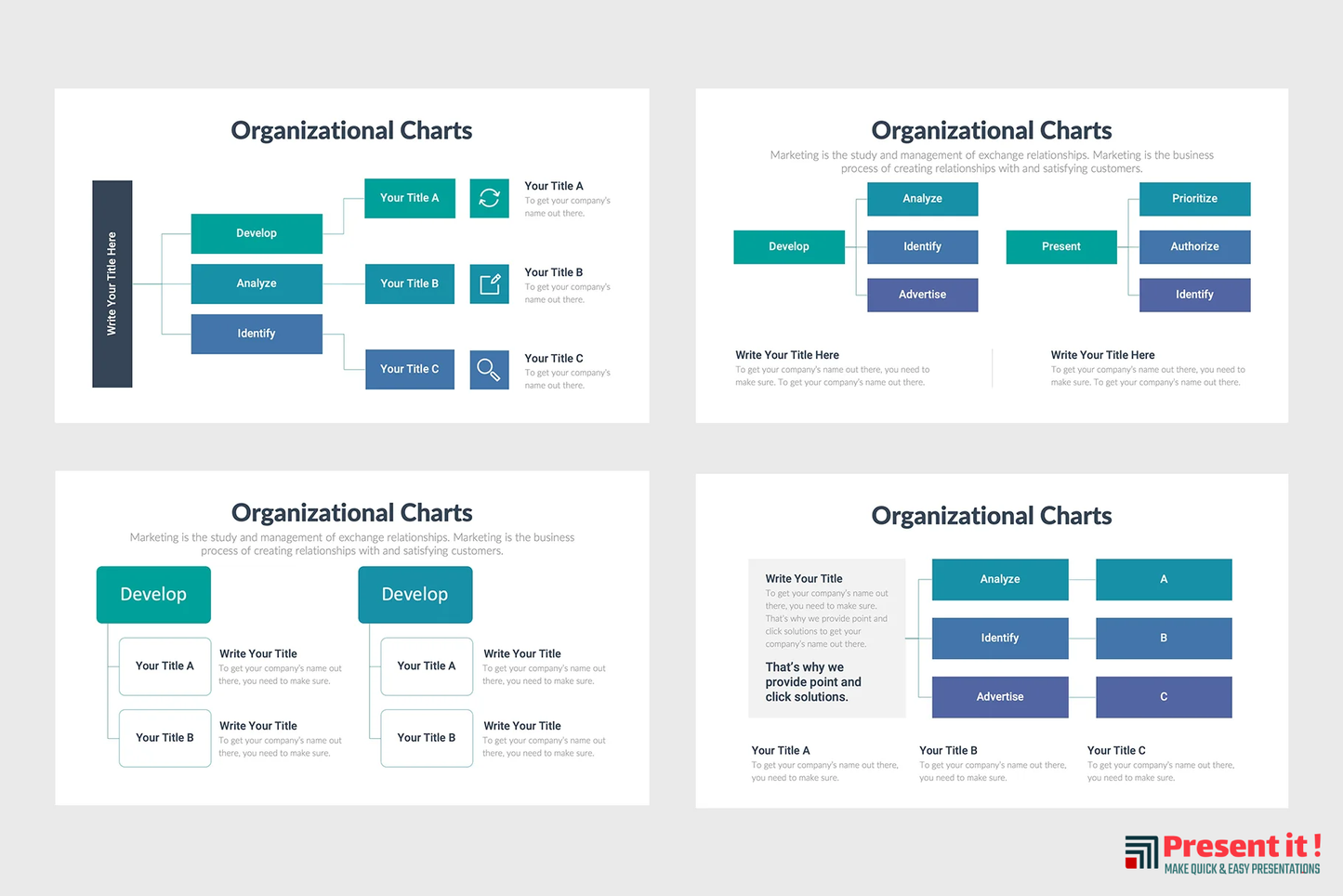 Organizational Charts Infographics Template