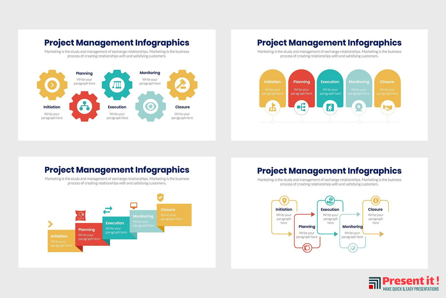 Project Management Infographics PPT
