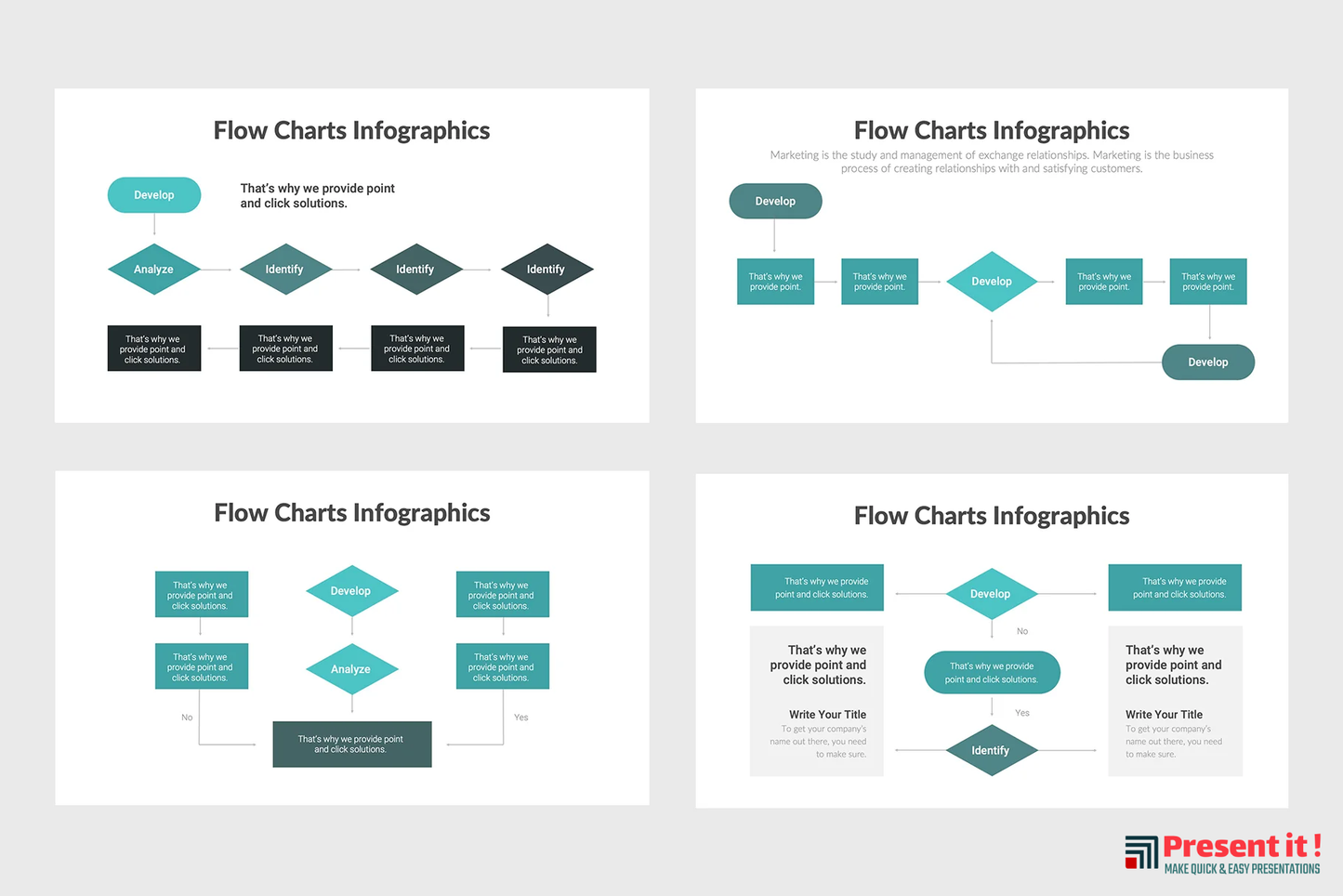 Flow Charts Infographics