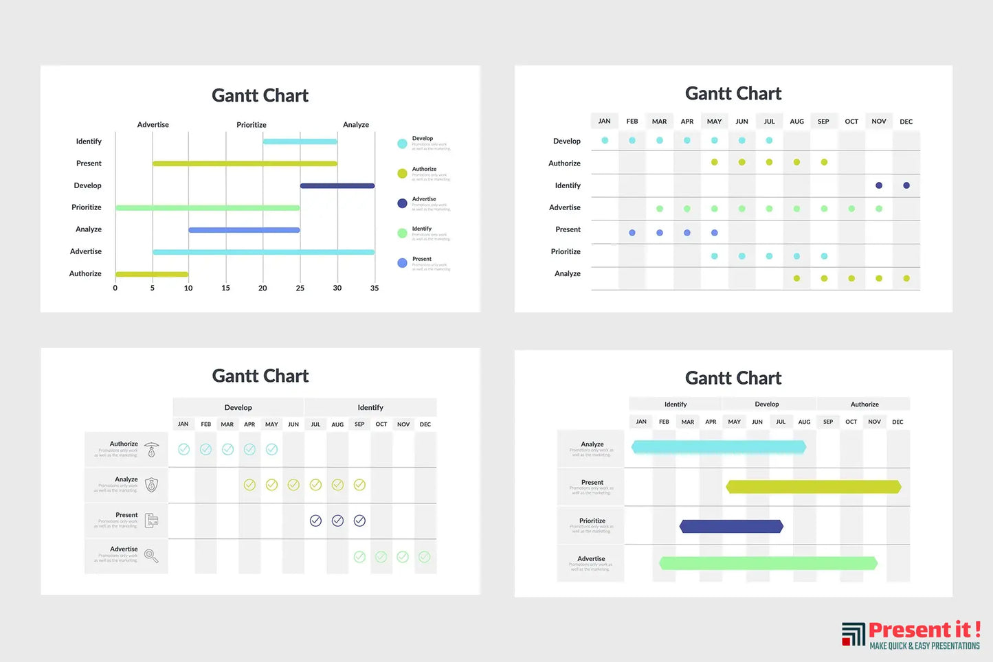 Gantt Chart Infographics