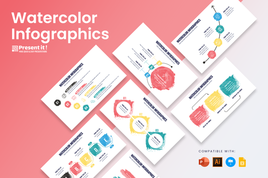 Watercolor Infographic Templates