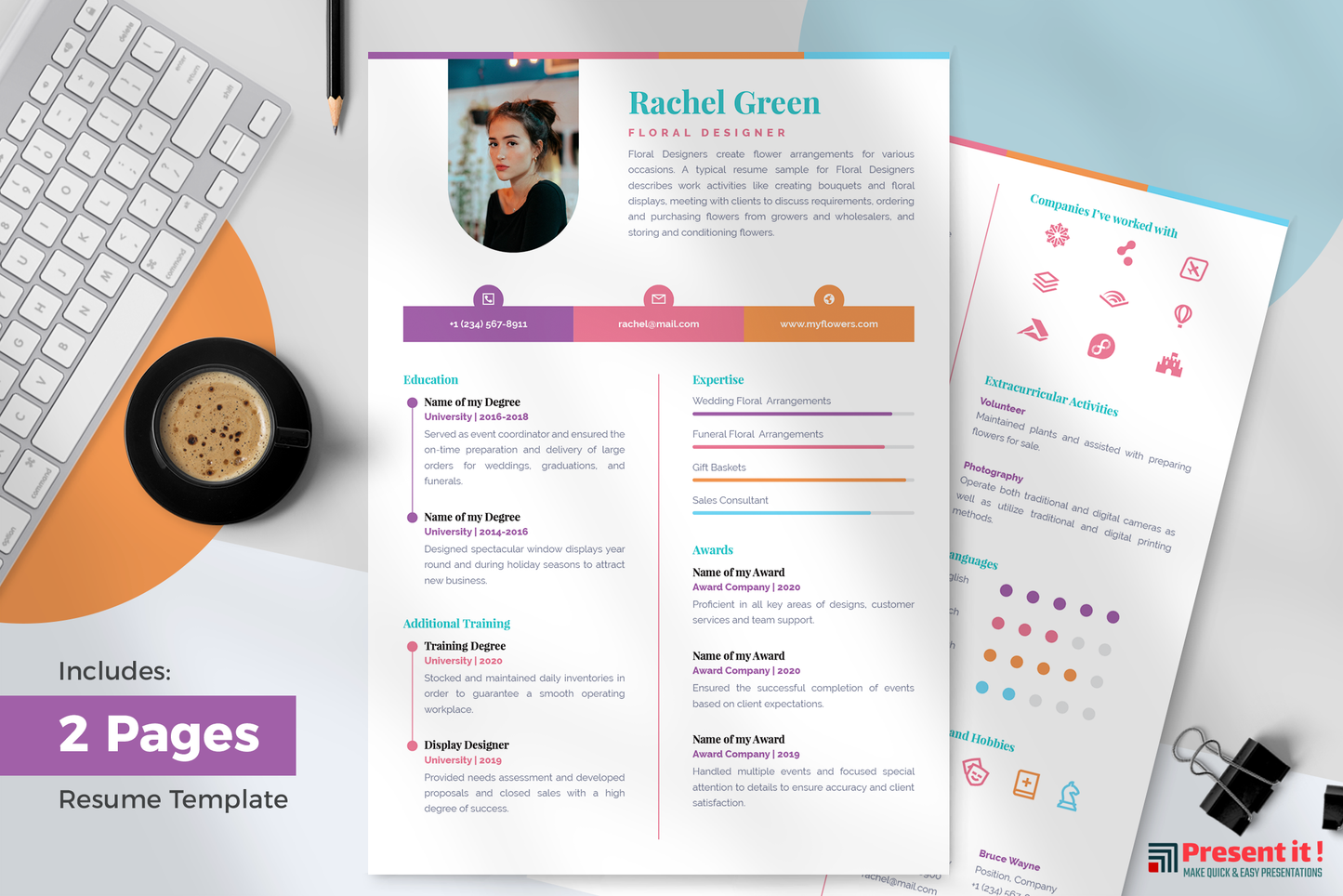 Zoe Resume + Cover Letter Template