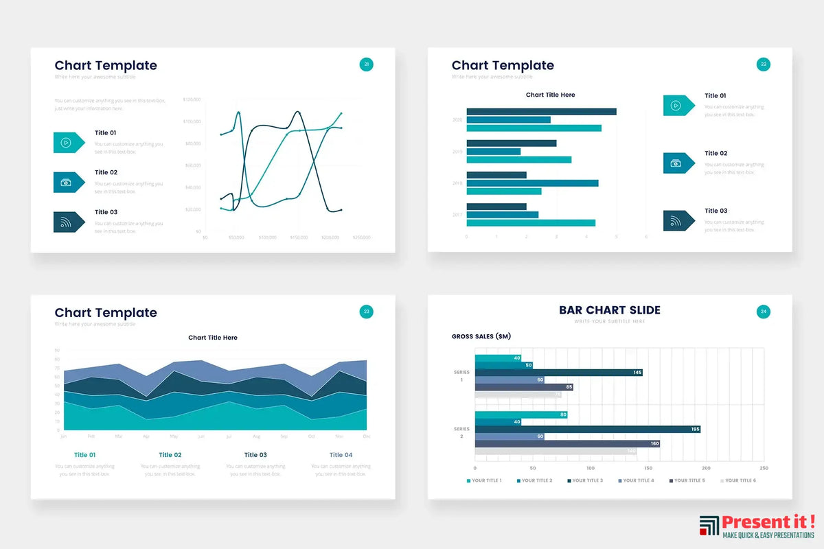 Chart Infographics Premium Templates For $4.99 – Presentit.io