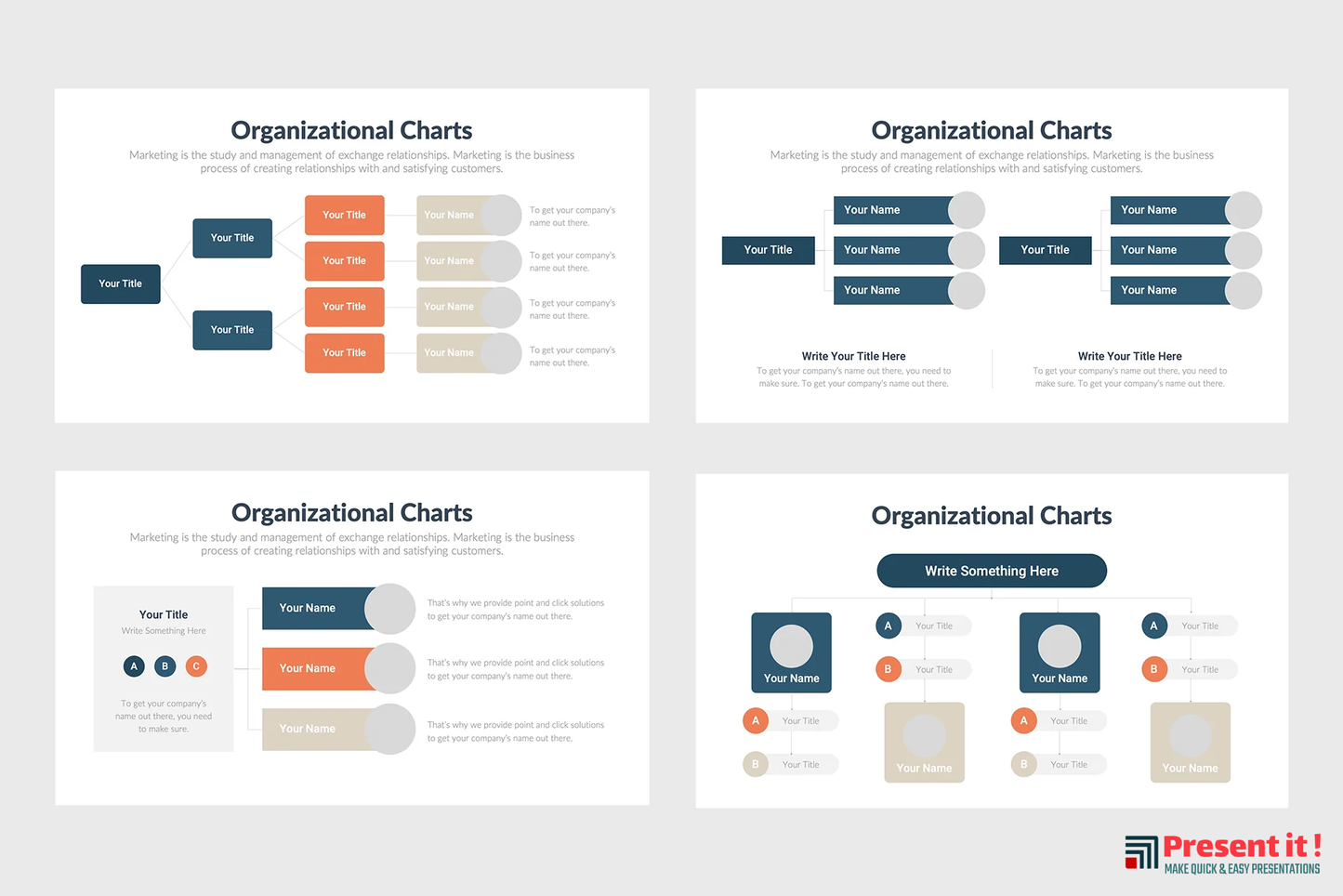 Organizational Charts Infographics Template