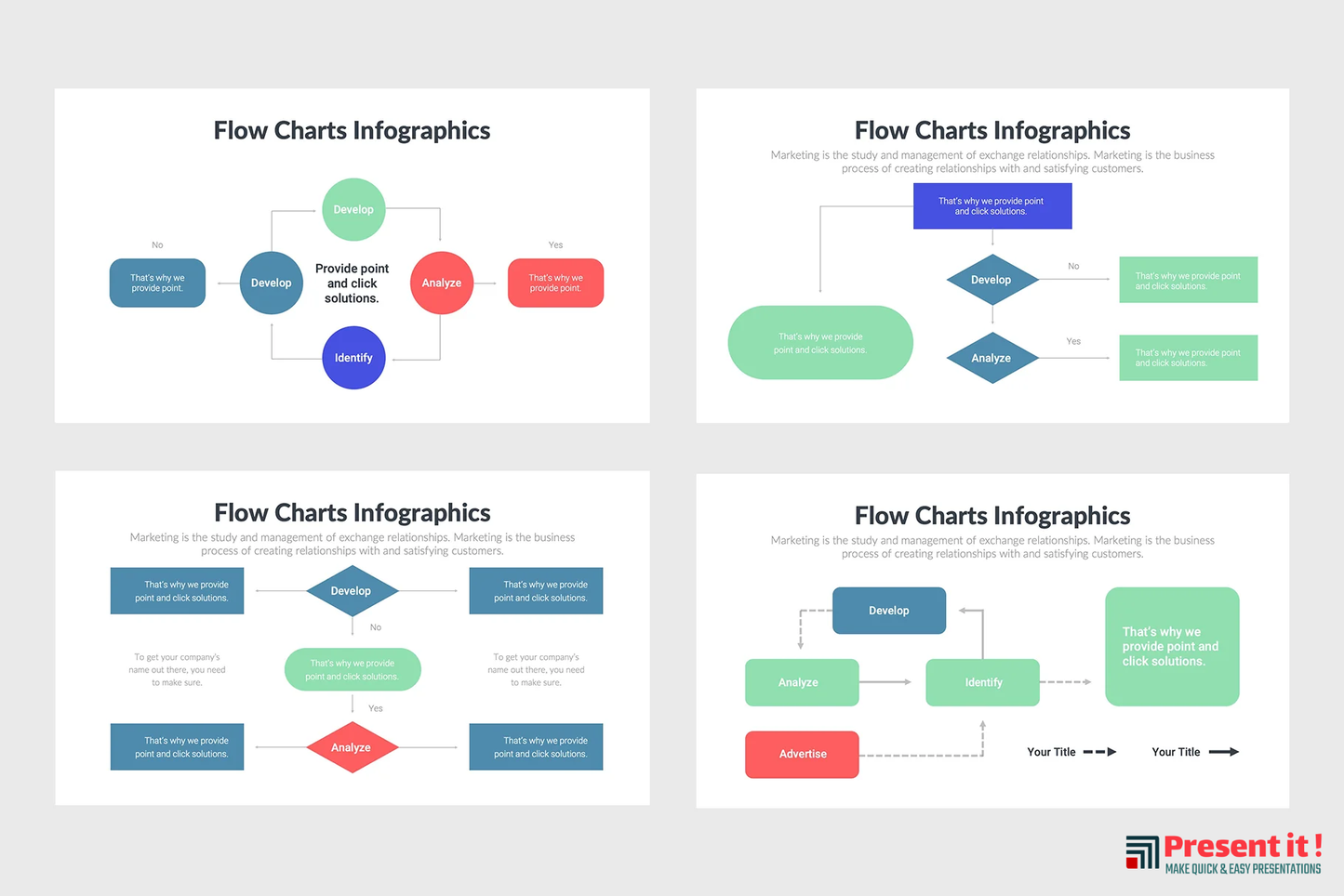 Flow Charts Infographics