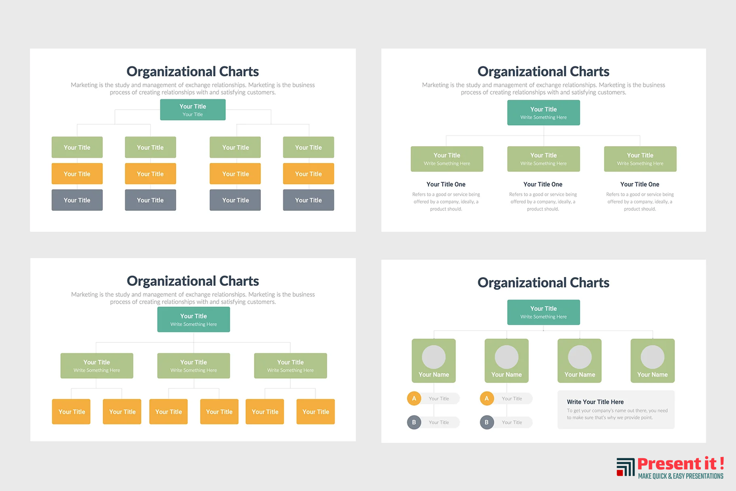 Organizational Charts Infographics Template