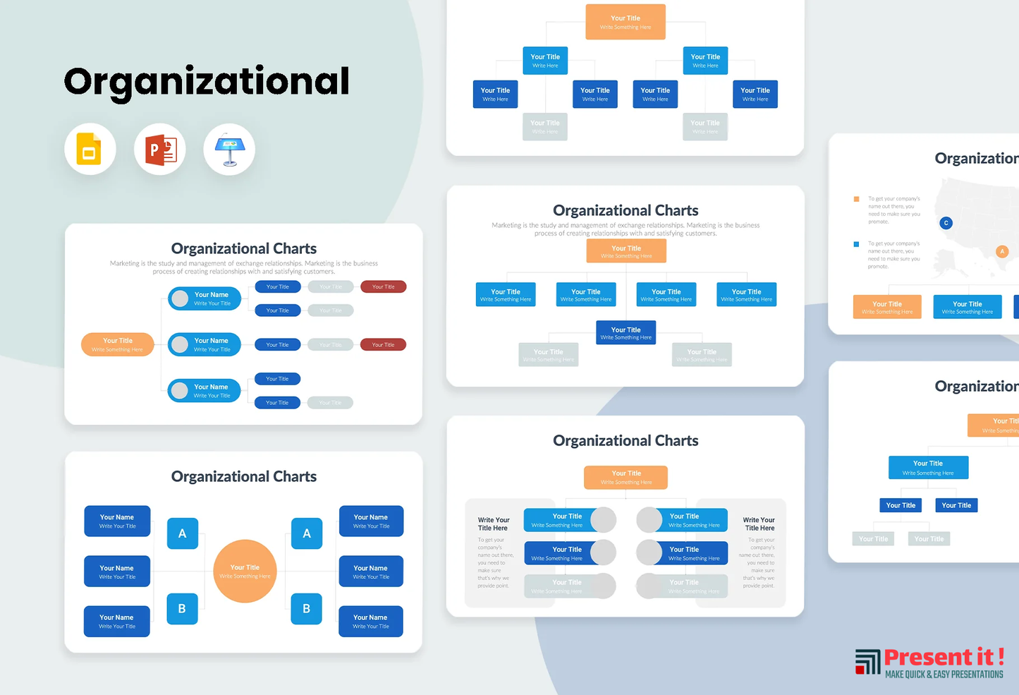 Organizational Charts Infographics Template