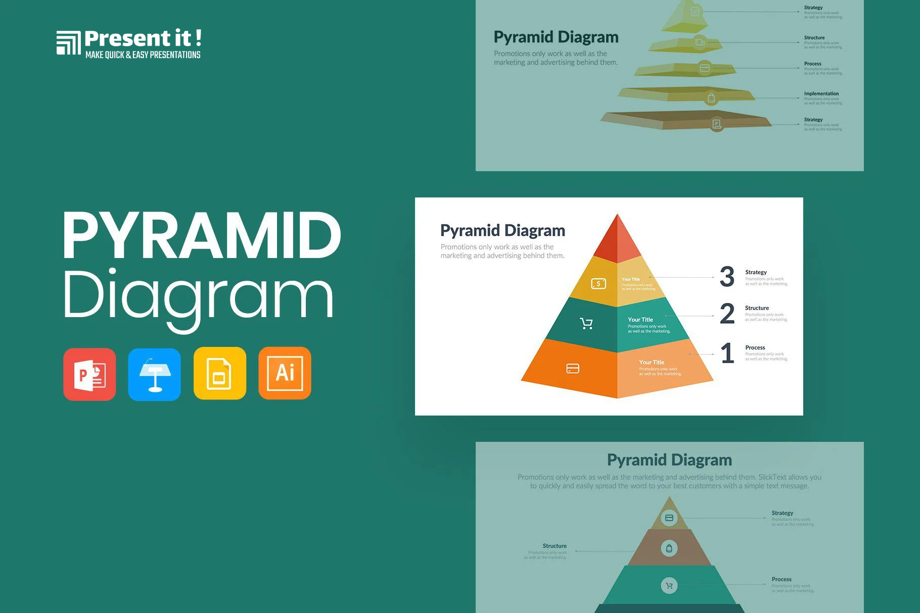 Pyramid Diagram Templates For $4.99 – Presentit.io