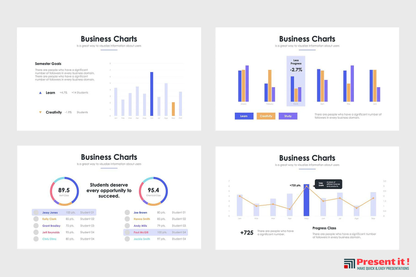 Business Charts - PowerPoint Template