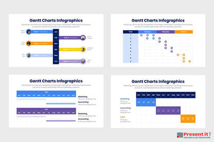 Gantt Charts Infographics