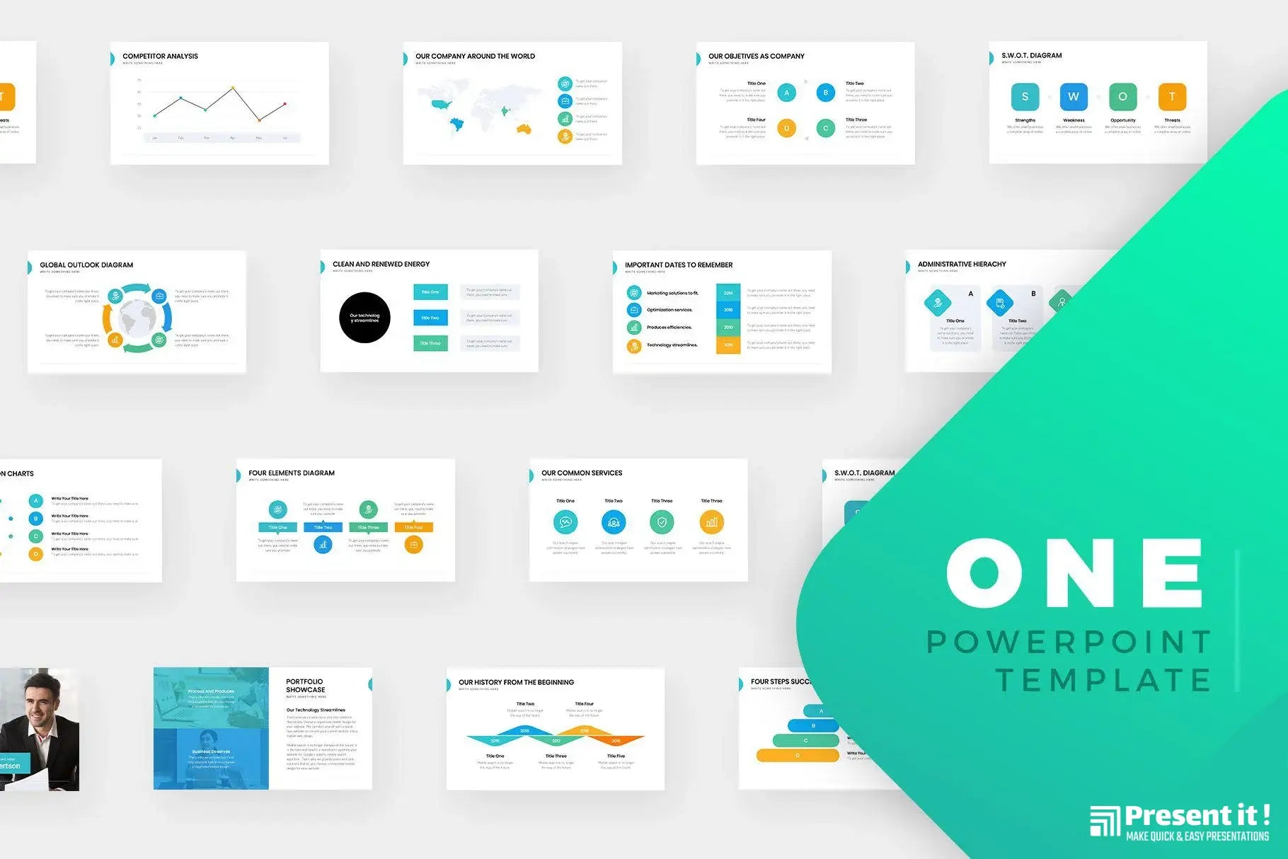 One Page Powerpoint Layout Simple Example ONE Pager PowerPoint Template For $4.99 – Presentit.io