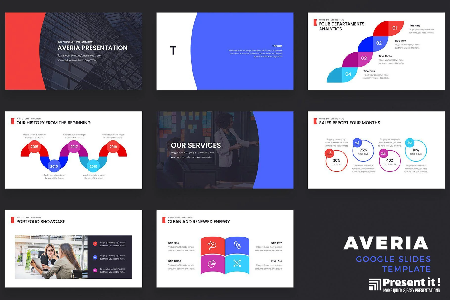 Averia Marketing Pitch Google Slides