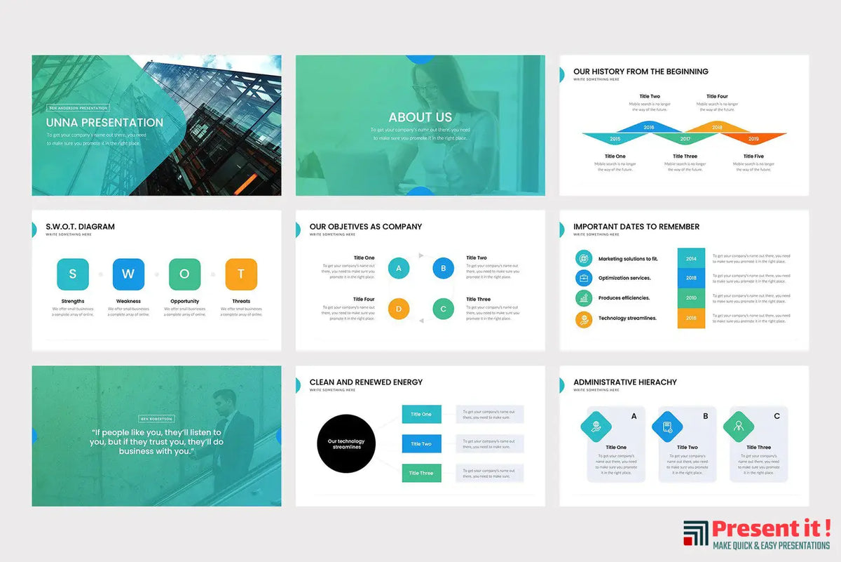 One Page Powerpoint Layout Simple Example ONE Pager PowerPoint Template For $4.99 – Presentit.io