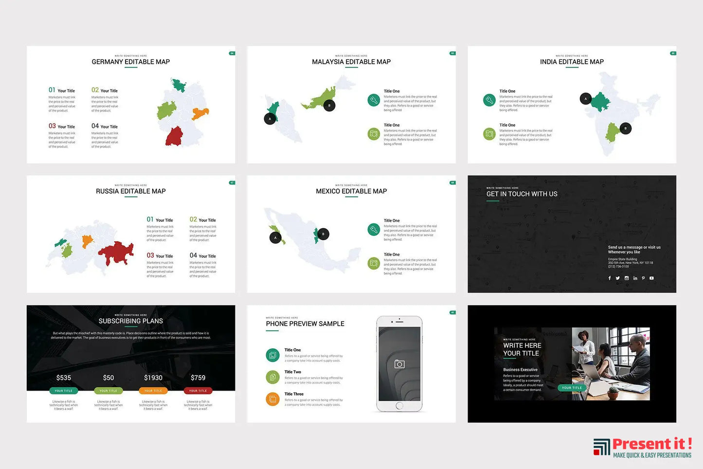 Highland Marketing Pitch Deck PowerPoint Template