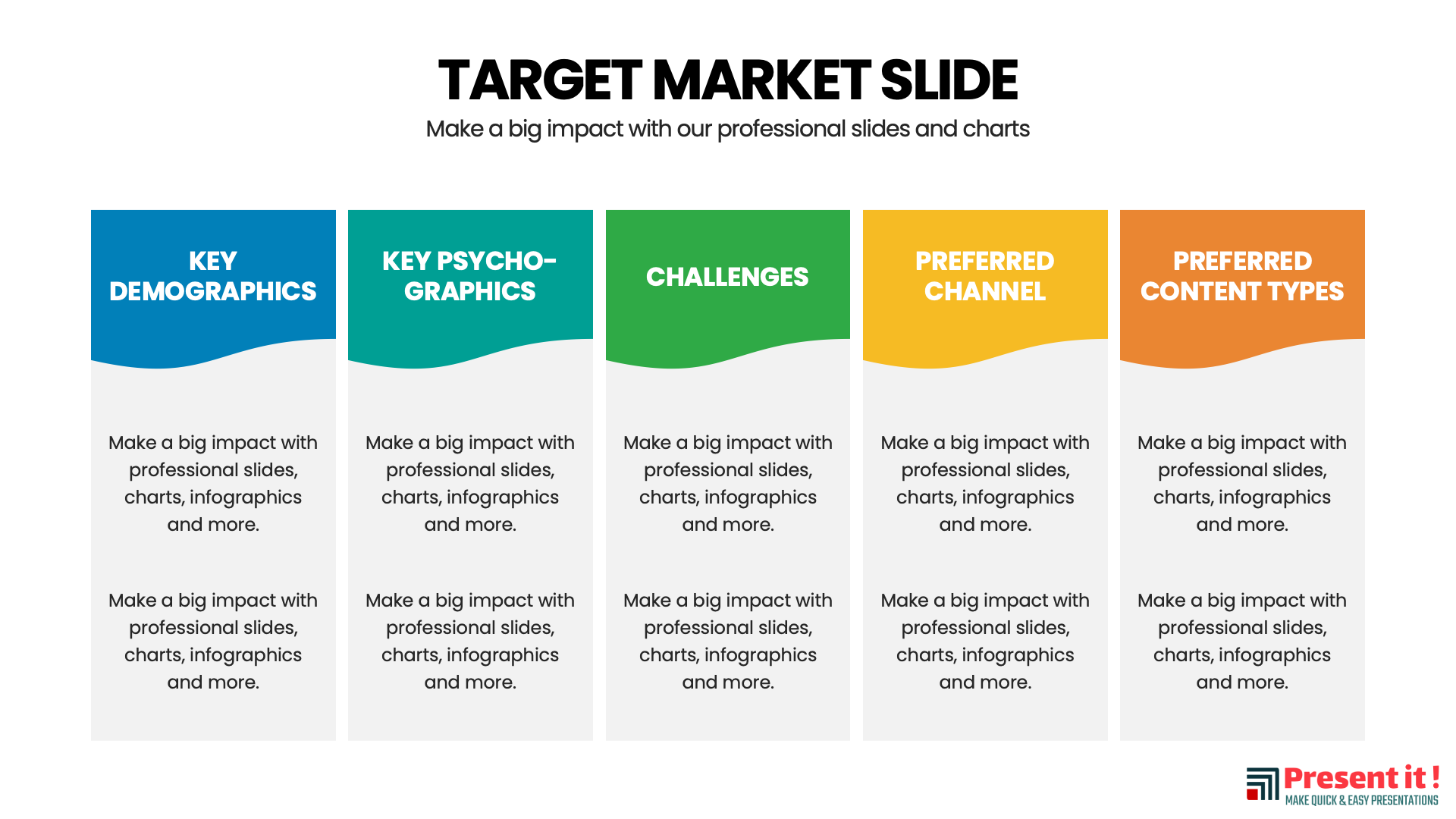 Example Target Start Target Market Infographic Template For $4.99 – Presentit.io
